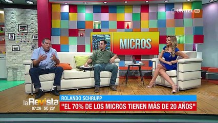 Dirigente y experto debaten por el desorden del transporte en la capital cruceña