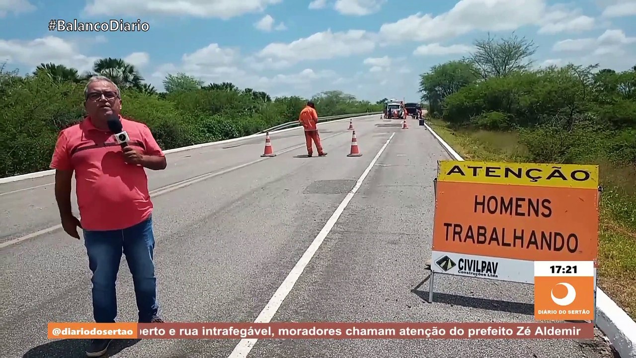 Reportagem mostra revitalização da BR-405 que liga São João do Rio do Peixe e Marizópolis