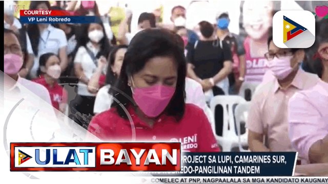 Mga benepisyaryo ng housing project sa Lupi, Camarines Sur, unang binisita ng Robredo-Pangilinan tandem kasabay ng kanilang Proclamation rally