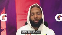 Jarvis Landry crashes Odell Beckham Jr's news conference to wish him luck