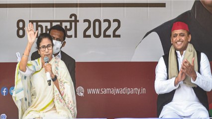 Mamata in Lucknow in support of Akhilesh Yadav