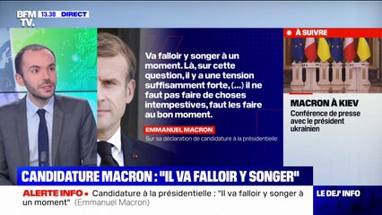 Emmanuel Macron sur sa candidature à la présidentielle: "Il va falloir y songer"