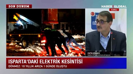 Bakan Dönmez'den Isparta açıklaması: Faturaların tahsilatını 1 ay erteliyoruz