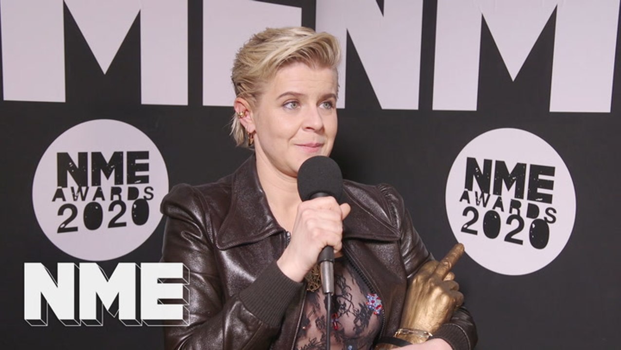 Robyn laughs about her "complicated" songwriting process at the NME Awards 2020
