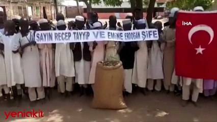 Yetim çocuklar Cumhurbaşkanı Erdoğan için dua etti