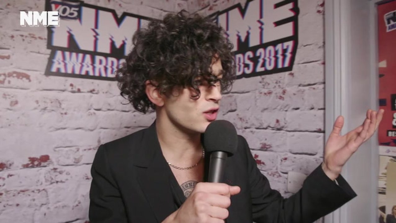 Matty Healy "didn't wanna come" to the VO5 NME Awards 2017