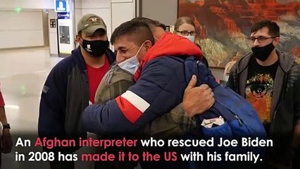 Afghan interpreter who rescued Biden begins new life in US