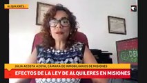 Efectos de la ley de alquileres en misiones