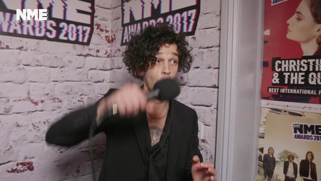 Matty Healy says he should win Godlike Genius 2018 @ VO5 NME Awards 2017