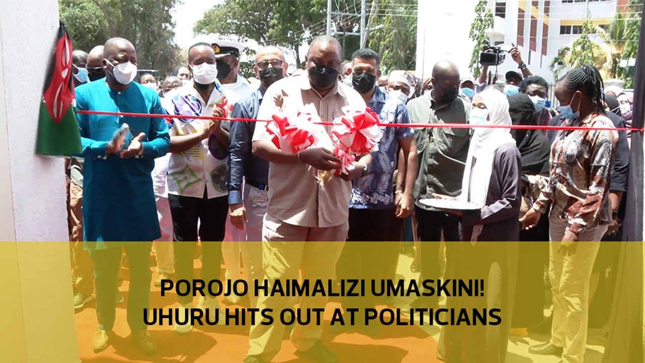 Porojo haimalizi umaskini! Uhuru hits out at politicians