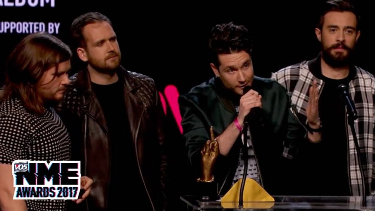 Bastille accept Best Album supported by HMV award @ VO5 NME Awards 2017