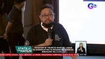 Petisyon ni Tiburcio Marcos laban sa kandidatura ni Bongbong Marcos,ibinasura ng Comelec | SONA
