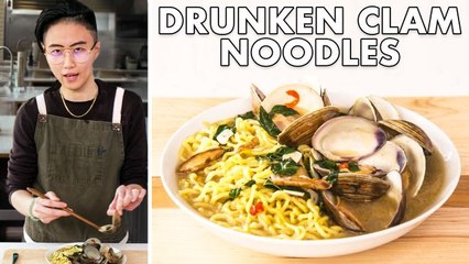 Jessie Makes Drunken Clams & Noodles