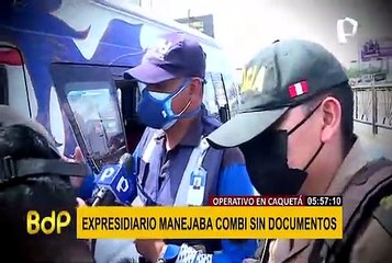 Rímac: realizan operativo contra el transporte informal en Caquetá