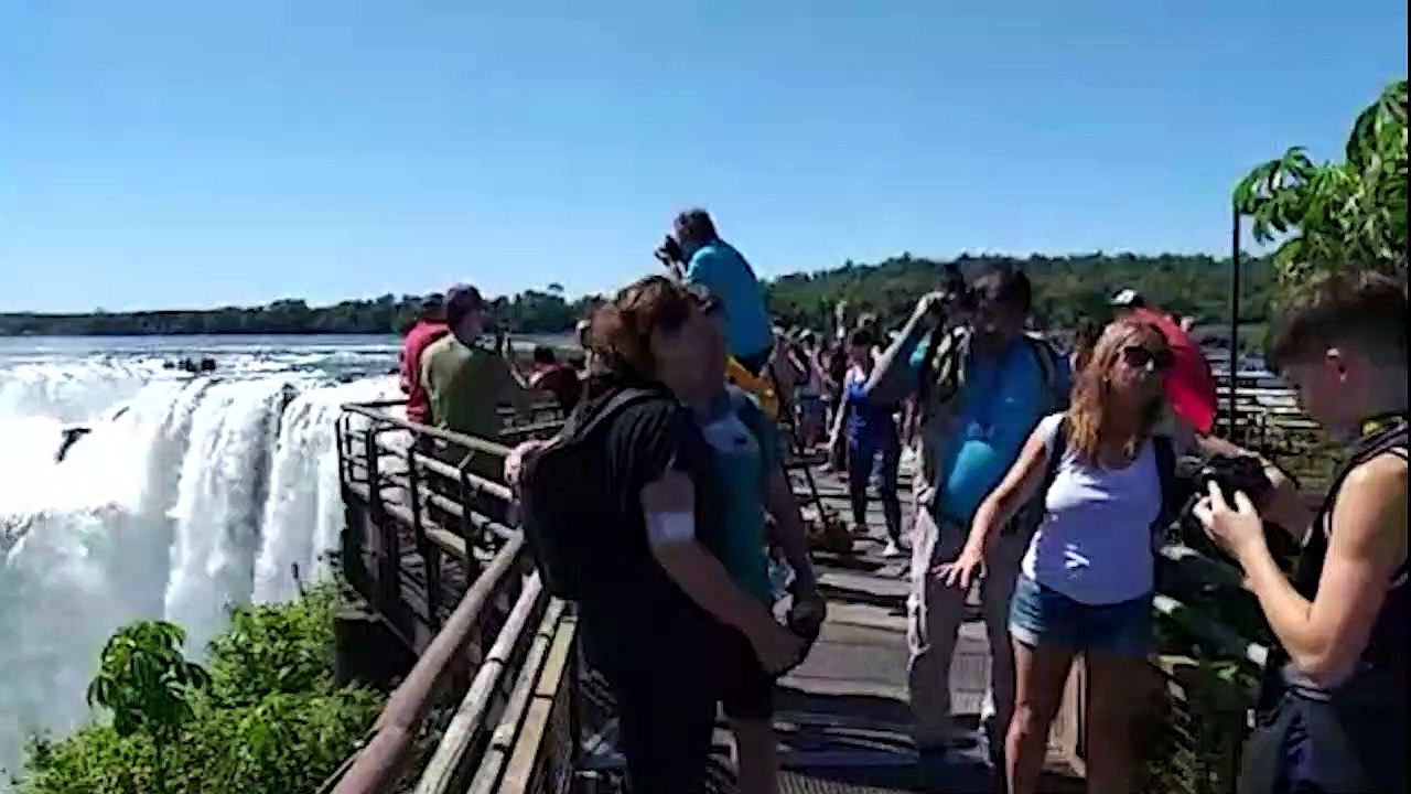 Cataratas del Iguazú Maravilla natural del mundo - Inauguración del marcador de distancia en Dubái