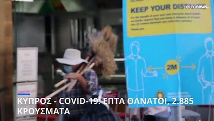 COVID-19: Επτά θάνατοι και 2.885 κρούσματα στην Κύπρο