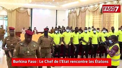 CAN 2021 : Le lieutenant-colonel Sandaogo Damiba a rencontré les Etalons