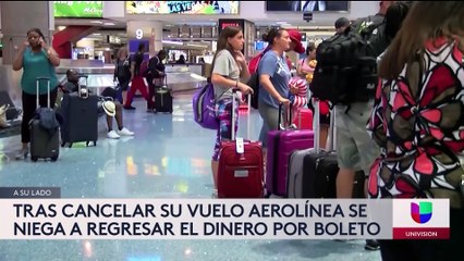 Hombre denuncia negativa de Aerolínea para devolverle su Dinero