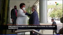 teleSUR Noticias 15:30 08-02: Presidente de Argentina culmina su gira en Barbados