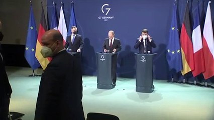 „Weimarer Dreieck“ in Berlin: „Lösung finden, um einen Krieg zu verhindern“