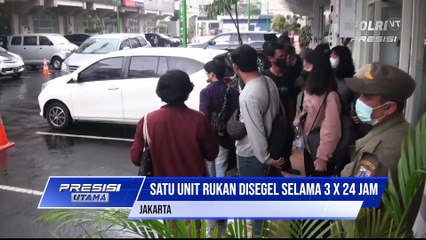 Langgar PPKM Level 3 Satpol PP segel satu kantor di Kebayoran Lama