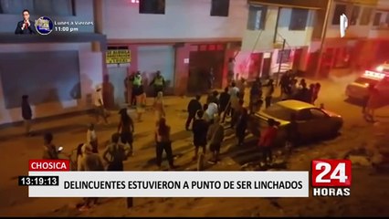 Chosica: Ladrones venezolanos se salvaron de ser linchados por vecinos