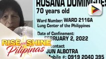PANAWAGAN: Rosana Domingues 70-year-old na nasa Lung Center of the Philippines, Ward 2116A