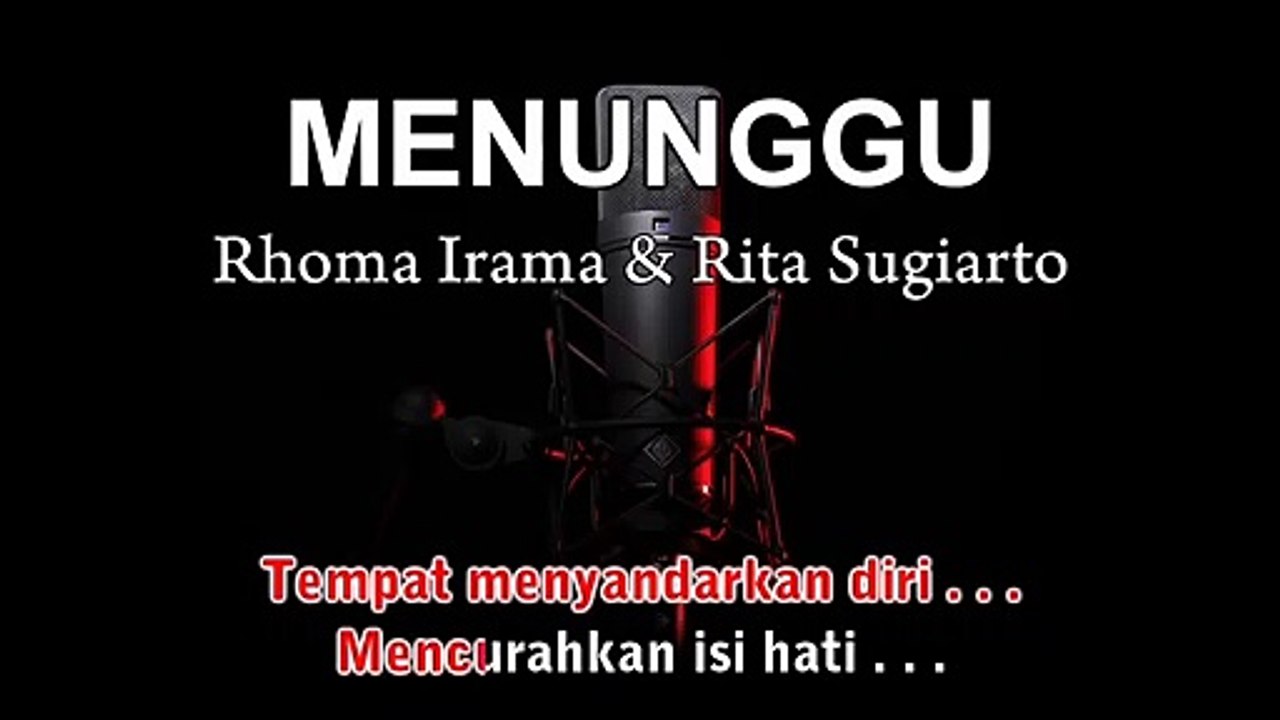 Menunggu | Rhoma Irama & Rita Sugiarto | Karaoke Tanpa Vokal