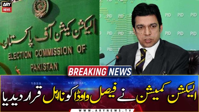 ECP disqualifies PTI senator Faisal Vawda