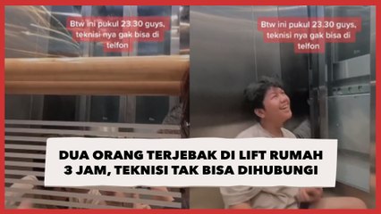 Dua Orang Terjebak di Lift Rumah 3 Jam, Teknisi Tak Ada yang Bisa Dihubungi