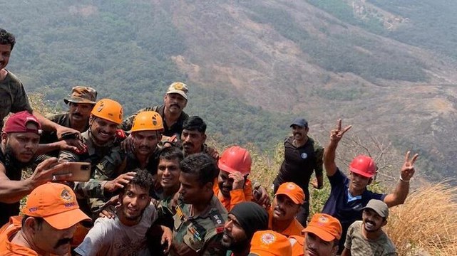Trekker rescued after being trapped in hill cleft in Kerala for two days | VIDEO