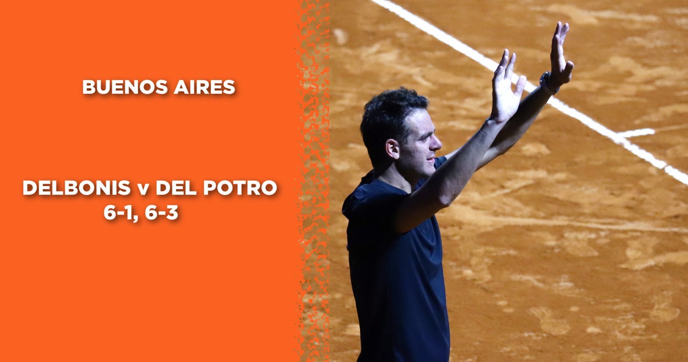 Buenos Aires : En larmes, Juan Martin Del Potro a "probablement" joué le dernier match de sa carrière