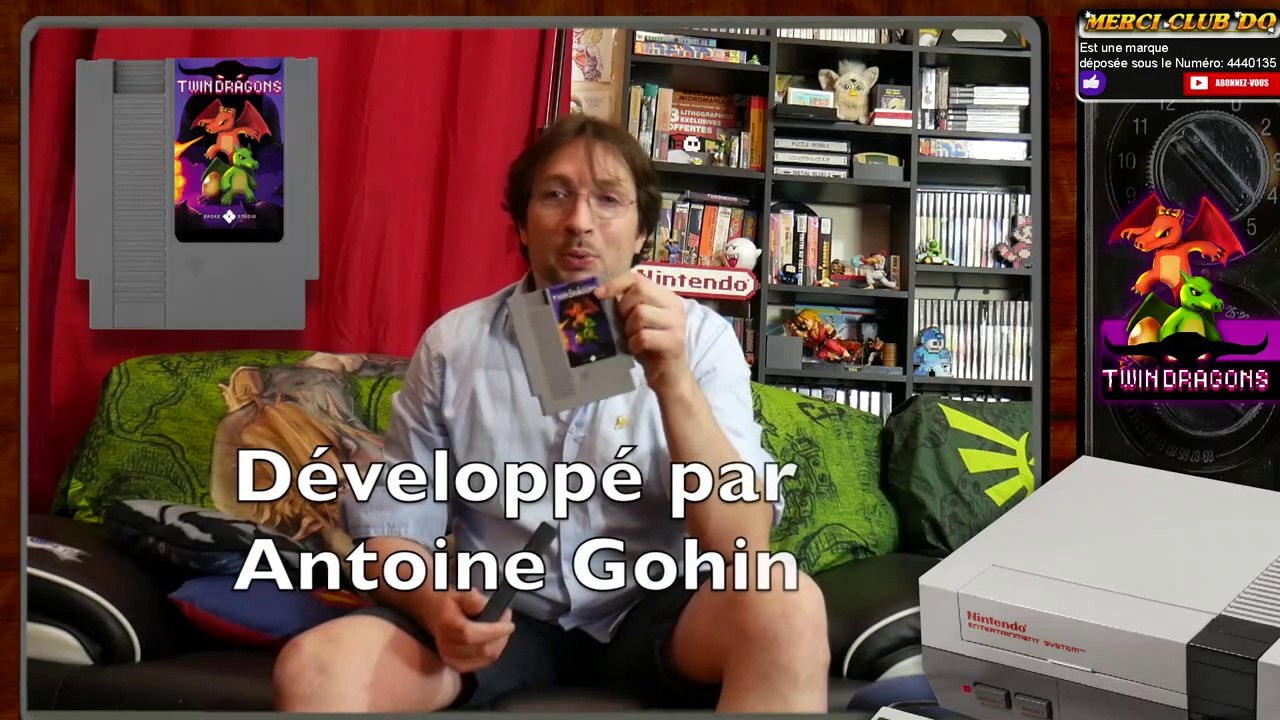 TwinDragons nes gameplay & unboxing - Jeu Français de Broke Studio