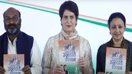 Congress releases manifesto "Unnati Vidhan" ahead of UP Poll