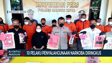 10 Pelaku Penyalahgunaan Narkoba Diringkus