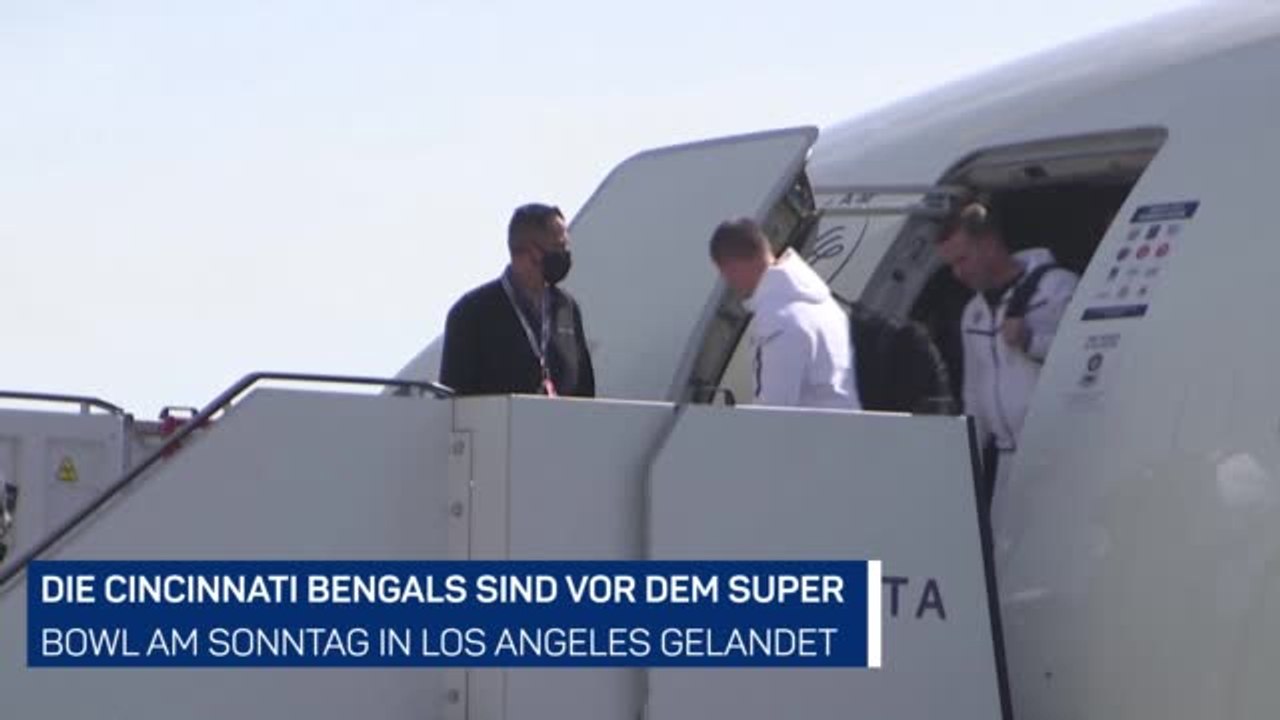 Bengals vor Super Bowl LVI in LA gelandet