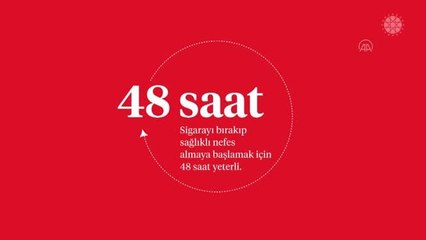 Cumhurbaşkanlığı İletişim Başkanlığından "Sigarayı Bırak, 48 Saatte Değişimi Başlat" kampanyası