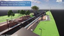 Towradgi Station Upgrade Flythrough | January 6, 2022 | Illawarra Mercury