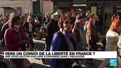 Les manifestations anti-mesures sanitaires au Canada inspirent une mobilisation en France