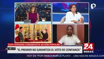 Elvis Vergara sobre Aníbal Torres: “El premier no garantiza el voto de confianza”