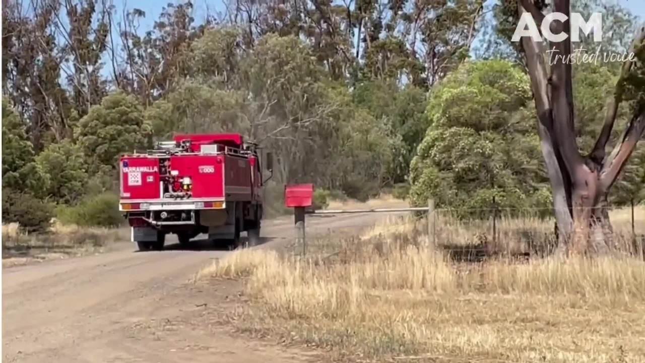 Firefighters arrive at Tandarra hay stack fire | December 2021 | Bendigo Advertiser
