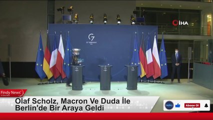 Olaf Scholz, Macron Ve Duda İle Berlin'de Bir Araya Geldi