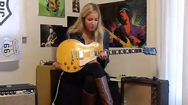 Gibson 2013 Custom Reissue Lemon Burst Les Paul 1959 Standard with Monica Valli [Route 66 Classic Guitars]