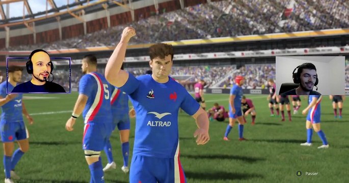 6 Nations. On a joué France/Irlande avait le coup d'envoi sur Rugby 22