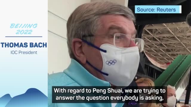 Bach insists IOC cares about Peng Shuai