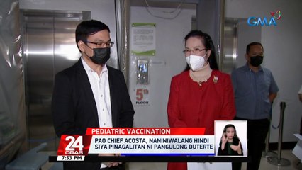 PAO Chief Acosta, naniniwalang hindi siya pinagalitan ni Pangulong Duterte | 24 Oras