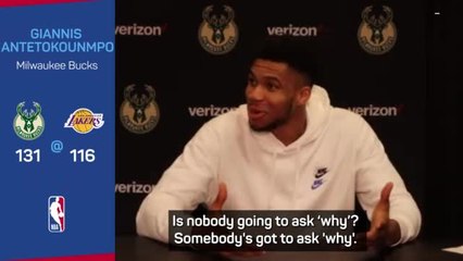 'Why did the orange lose the race?' - Giannis' dad jokes continue