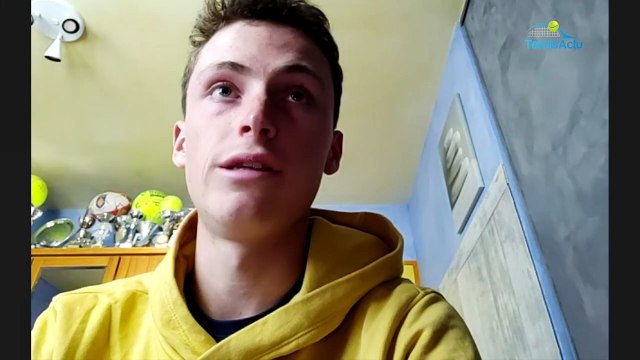 ATP - Le Mag Tennis Actu 2022 - Robin Bertrand : J'ai 18 ans, je suis actuellement 875e ATP, je suis content de mon parcours mais j'espère pouvoir faire mieux dans les années à venir