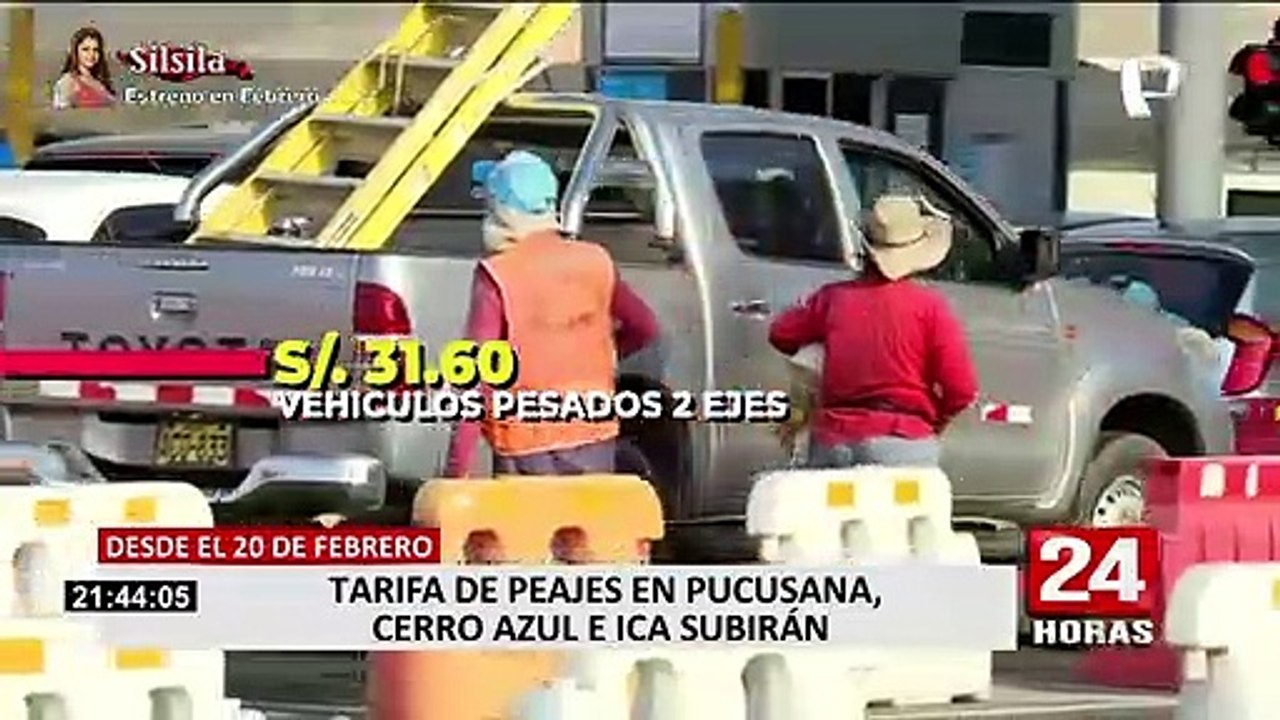 Anuncian subida de peajes tramo Pucusana-Ica desde este 20 de febrero