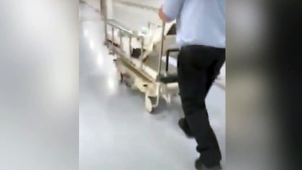 Singing porter at Tunbridge Wells Hospital brings smile to young patient's face